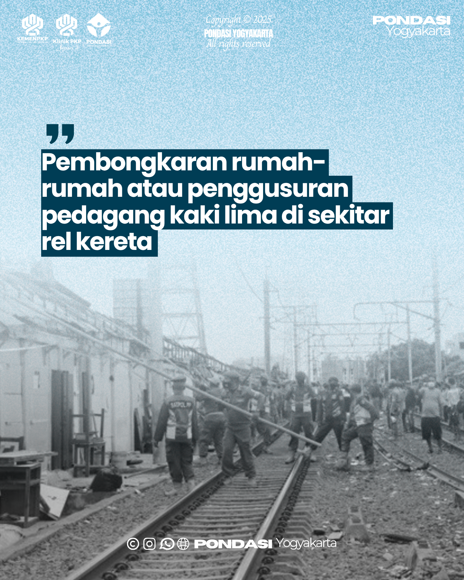 Isu penggusuran bangunan & sektor informal
